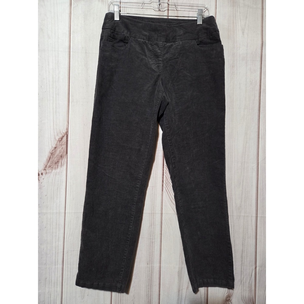 Slim-sation for Appleseed's Womens Gray Corduroy‎ Pull On Slim Leg Pants Size 8